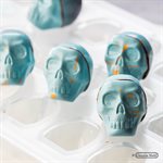 POLYCARBONATE MOLD SKULL 27.5X13.5X2.4CM