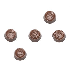 POL.MLD SMILEY PRALINE 5 FIG 27.5X13.5X2.4CM