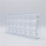 POLYCARBONATE MOLD PYRAMID 27.5X13.5X4CM