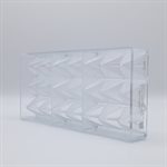 POLYCARBONATE MOLD PYRAMID 27.5X13.5X4CM