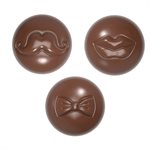 POL.MLD SPHERE BOW, LIP, MUSTACHE 27.5X13.5X2.4CM