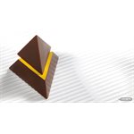 POLYCARBONATE MOLD TOP OF PYRAMID 27.5X13.5X3.5CM
