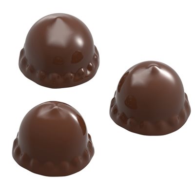 POLYCARBONATE MOLD MELO CAKE 3 FIG 27.5X13.5X3CM