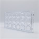 POLYCARBONATE MOLD MELO CAKE 3 FIG 27.5X13.5X3CM