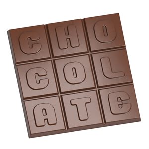 POL.MLD TABLET SQUARED CHOCOLATE 27.5X13.5X2.4CM