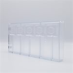 POLYCARBONATE MOLD LOLLY CUBE 27.5X13.5X2.8CM