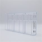 POLYCARBONATE MOLD LOLLY CUBE 27.5X13.5X2.8CM