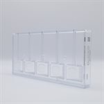 POLYCARBONATE MOLD LOLLY CUBE 27.5X13.5X2.8CM