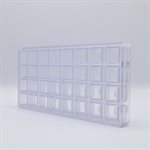 POLYCARBONATE MOLD CUBE 27.5X13.5X2.4CM