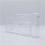 POLYCARBONATE MOLD LETTER A 200GR 27.5X13.5X2.4CM