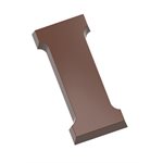 POLYCARBONATE MOLD LETTER I 200GR 27.5X13.5X2.4CM