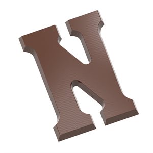POLYCARBONATE MOLD LETTER N 135 GR 27.5X13.5X2.4CM