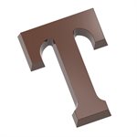 POLYCARBONATE MOLD LETTER T 200GR 27.5X13.5X2.4CM
