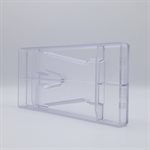 POLYCARBONATE MOLD LETTER V 200GR 27.5X13.5X2.4CM