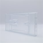 POLYCARBONATE MOLD LETTER W 200GR 27.5X13.5X2.4CM