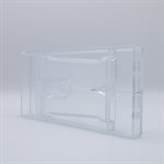 POLYCARBONATE MOLD LETTER W 200GR 27.5X13.5X2.4CM