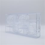 POLYCARBONATE MOLD CUP BOTTOM HM005 27.5X13.5X4CM