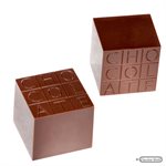 POLYCARBONATE MOLD CUBE CHOCOLATE 27.5X13.5X2.6CM