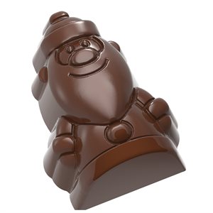 POLYCARBONATE MOLD SANTA CLAUS 27.5X13.5X2.4CM