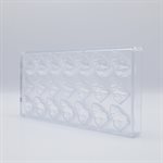 POLYCARBONATE MOLD SANTA CLAUS 27.5X13.5X2.4CM