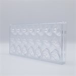 POLYCARBONATE MOLD SANTA CLAUS 27.5X13.5X2.4CM