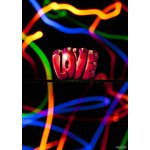 POLYCARBONATE MOLD LOVE PRALINE 27.5X13.5X2.4CM