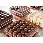 POLYCARBONATE MOLD SPHERE RIBBED 27.5X13.5X2.4CM