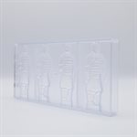 POLYCARBONATE MOLD CHINESE WARRIOR 27.5X13.5X2.4CM