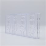 POLYCARBONATE MOLD CHINESE WARRIOR 27.5X13.5X2.4CM