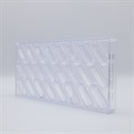 POLYCARBONATE MOLD BAR WITH LINE 27.5X13.5X2.4CM