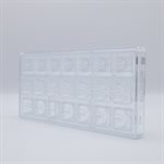 POLYCARBONATE MOLD ORNAMENT SQUARE 27.5X13.5X2.4CM