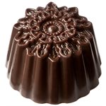 POLYCARBONATE MOLD ORNAMENT ROUND 27.5X13.5X2.4CM