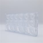 POLYCARBONATE MOLD EYE LARGE 27.5X13.5X2.4CM