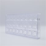 POLYCARBONATE MOLD CUBE WITH DOME 27.5X13.5X2.8CM