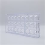 POLYCARBONATE MOLD CUBE WITH DOME 27.5X13.5X2.8CM