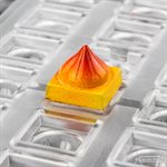 POLYCARBONATE MOLD CUBE WITH DOME 27.5X13.5X2.8CM