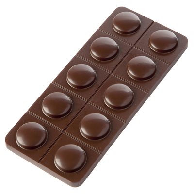 POLYCARBONATE MOLD DRUG PIL STRIP 27.5X13.5X2.4CM