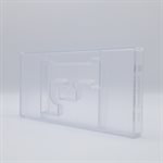 POLYCARBONATE MOLD LETTER F 135 GR 27.5X13.5X2.4CM