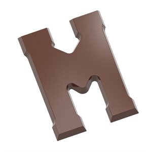 POLYCARBONATE MOLD LETTER M 135 GR 27.5X13.5X2.4CM