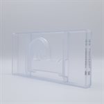 POLYCARBONATE MOLD LETTER P 135 GR 27.5X13.5X2.4CM