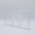 POLYCARBONATE MOLD LETTER S 135 GR 27.5X13.5X2.4CM