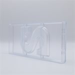 POLYCARBONATE MOLD LETTER S 135 GR 27.5X13.5X2.4CM