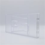 POLYCARBONATE MOLD LETTER W 135 GR 27.5X13.5X2.4CM