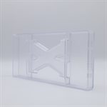 POLYCARBONATE MOLD LETTER X 135 GR 27.5X13.5X2.4CM