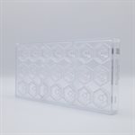 POLYCARBONATE MOLD BEE ON HEXAGON 27.5X13.5X2.4CM