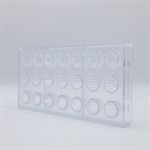 POLYCARBONATE MOLD CANNELÉ 27.5X13.5X2.6CM