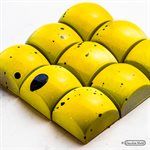 POLYCARBONATE MOLD SQUARE SPHERE 27.5X13.5X2.4CM