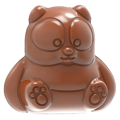 POLYCARBONATE MOLD PANDA 27.5X13.5X2.4CM
