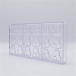 POLYCARBONATE MOLD PANDA 27.5X13.5X2.4CM
