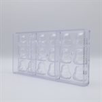 POLYCARBONATE MOLD PANDA 27.5X13.5X2.4CM